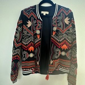 LOVESTITCH Freyja Embroidered Bomber